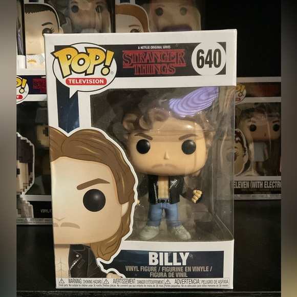 NIB STRANGER THINGS BILLY POP FUNKO VAULTED - Picture 5 of 7